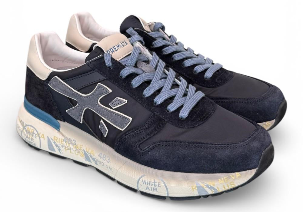 Sneaker uomo Mick 7716 Premiata blu grigio 