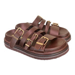 Ciabatta platform testa di moro Janet<BR/> <BR/> 