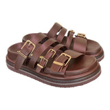 Ciabatta platform testa di moro Janet<BR/> <BR/> 