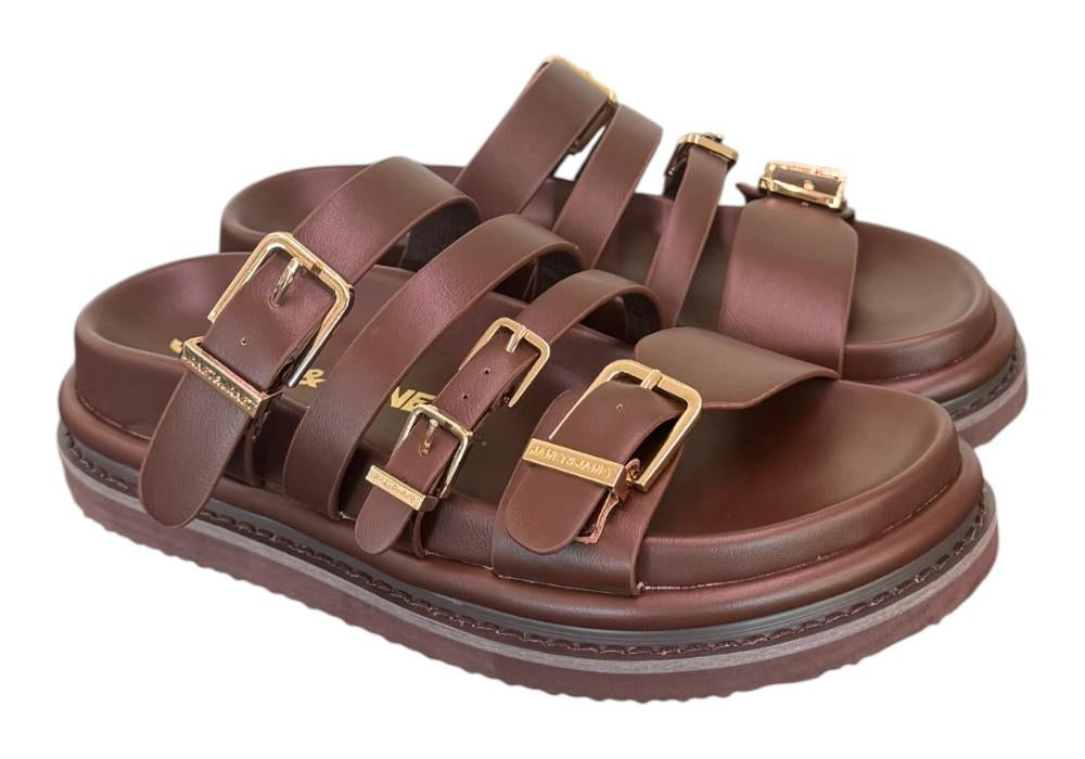 Ciabatta platform testa di moro Janet<BR/> <BR/> 