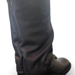Stivale biker ghetta pelle nera Ranye <BR/> 