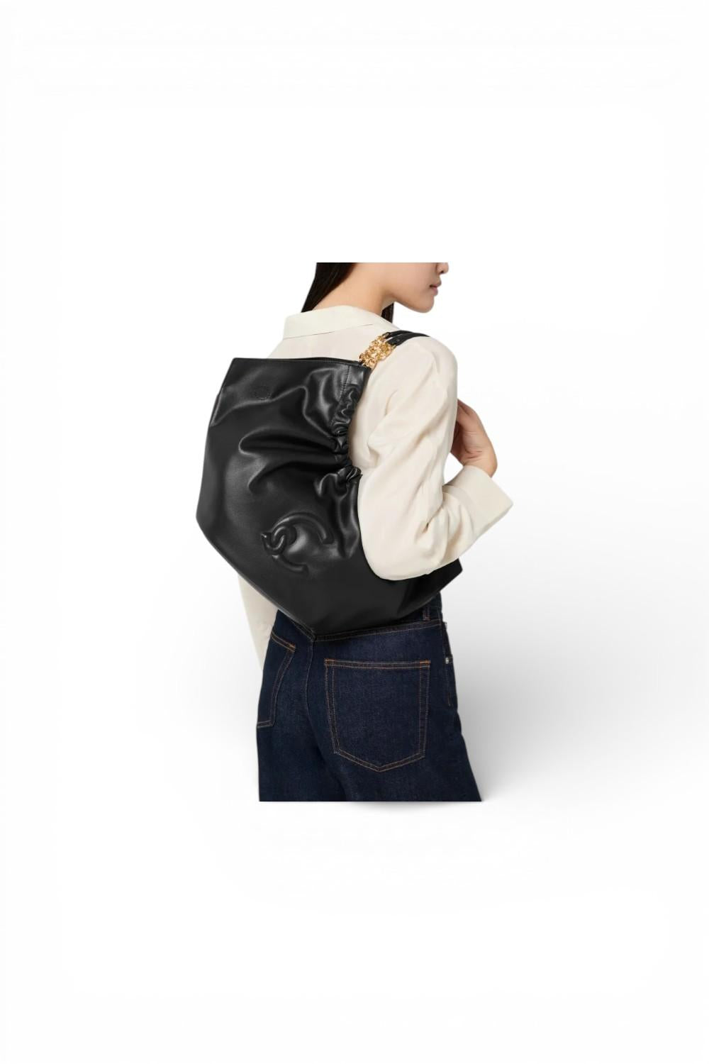Borsa Smash medium chain pelle sand Coccinelle 