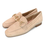 Mocassino accessorio suede beige Francesco B.<BR/> 
