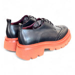 Allacciato pelle nera Lorenzo Mari<BR/> 