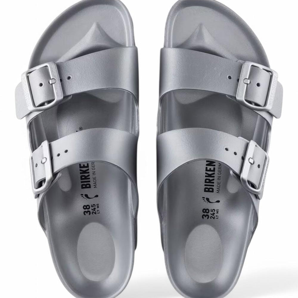 Ciabatta Arizona eva metallic silver donna Birkenstock 1003491 