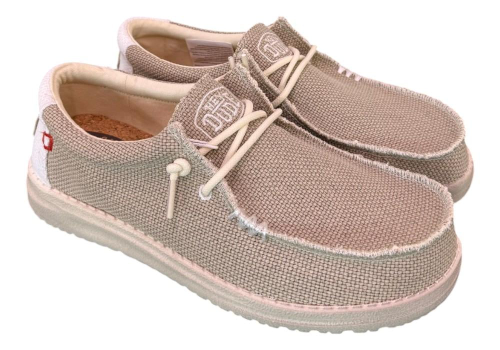 Sneaker uomo wally braided sabbia Hey Dude 