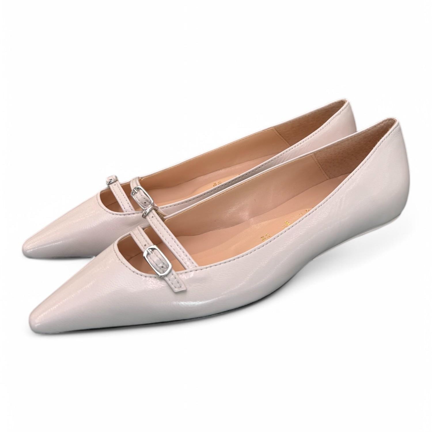 Ballerina cintino pelle sasso flat Les Autres<BR/> 