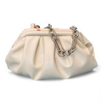 Pochette piccola pouf Scarlet latte 