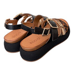Sandalo fasce multicolor leo z 40 Inuovo<BR/> 