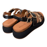 Sandalo fasce multicolor leo z 40 Inuovo<BR/> 