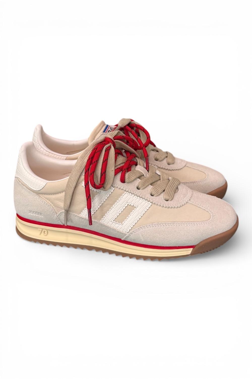 Sneaker Jogger nylon beige Back70 