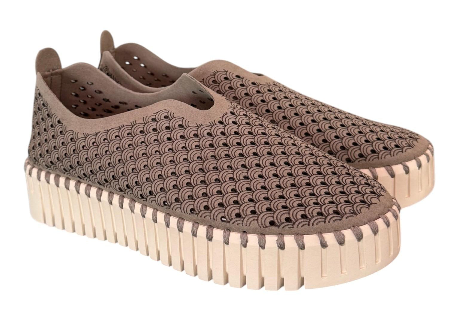 Scarpa traforata platform fango Ilse Jacobsen<BR/> 
