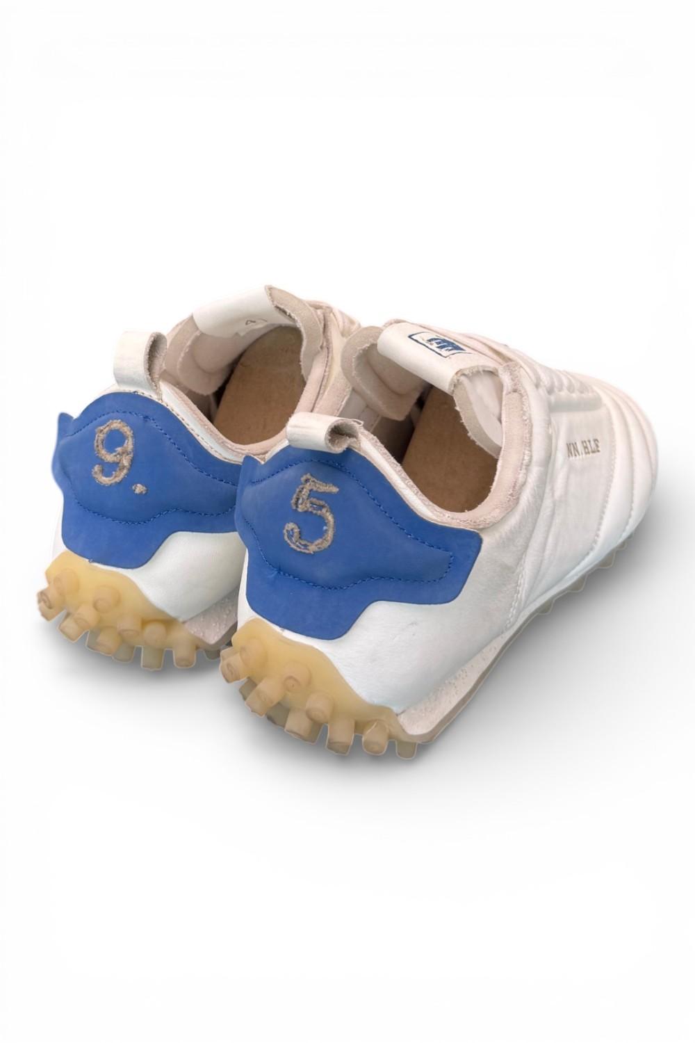 Sneaker sokker pelle bianca blu Nine an Half<BR/> 