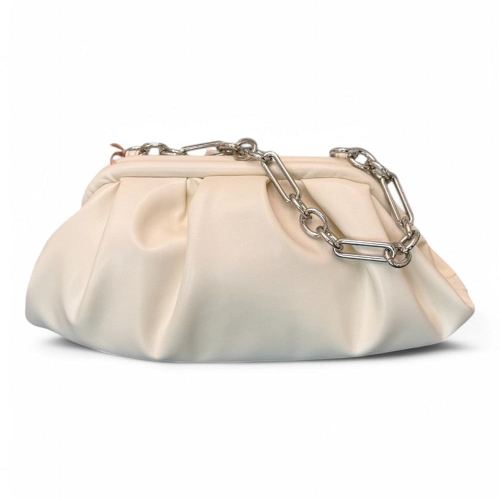 Pochette grande pouf Scarlet latte 