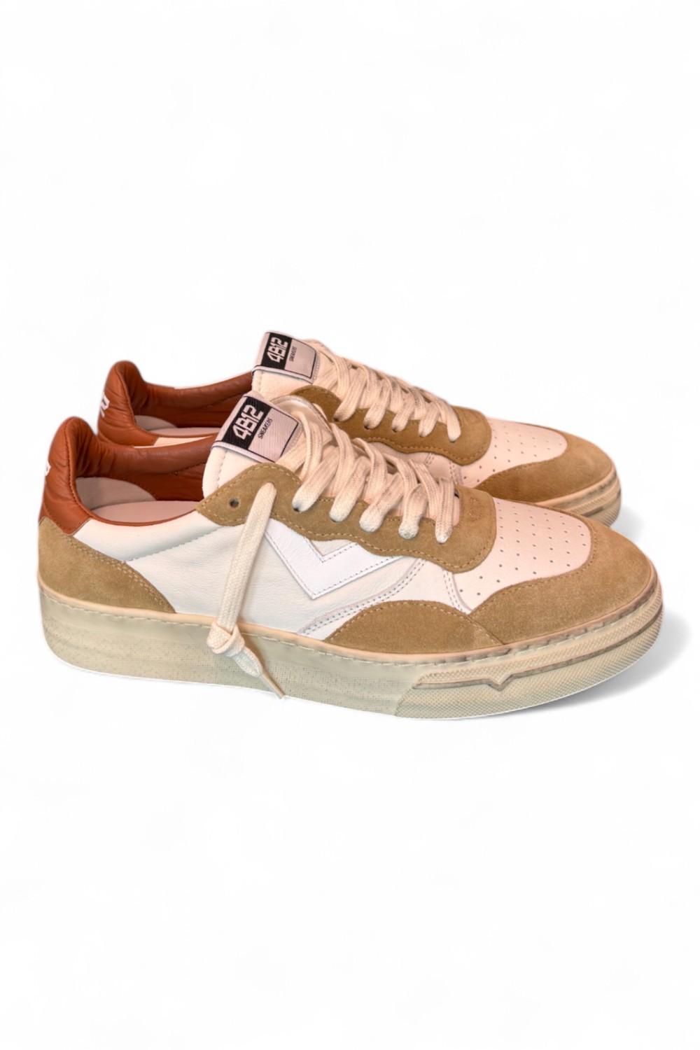 Sneaker uomo Hyper bianca beige 