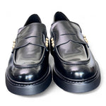 Mocassino donna Uma Parker borchiette nero 