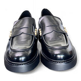 Mocassino donna Uma Parker borchiette nero 