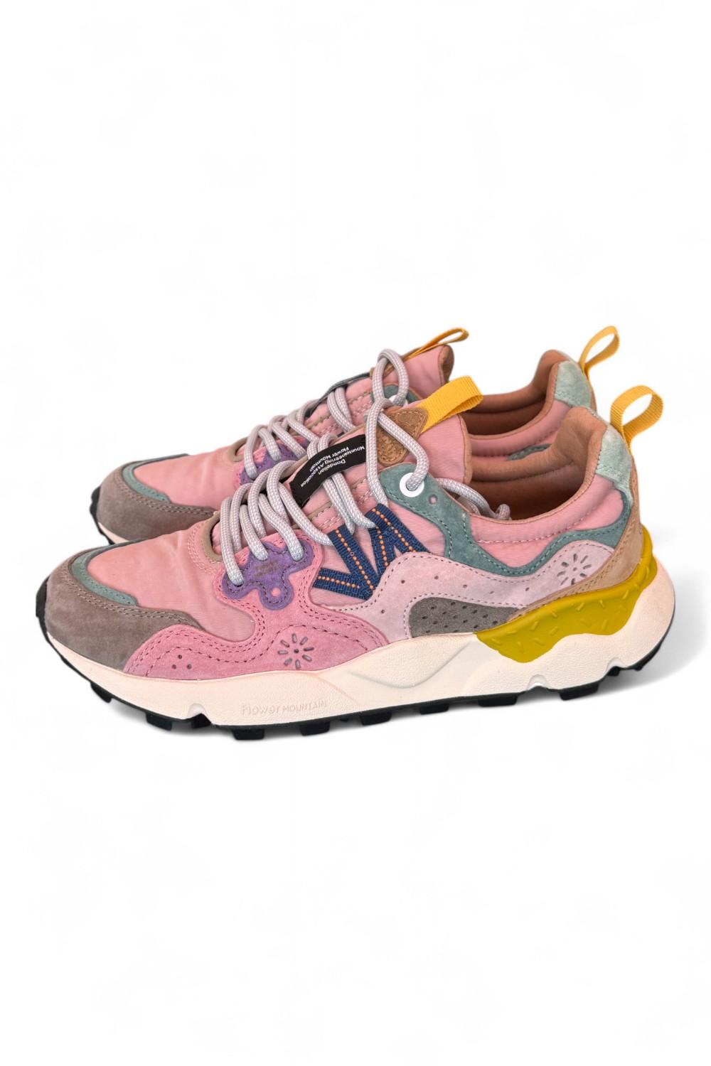 Sneaker donna Flower Mountain Yamano 3 2B22 grey cipria light pink 