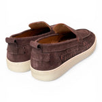 Mocassino cassetta suede intreccio moro Pawelks<BR/> <BR/> 