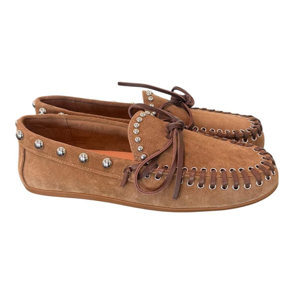 Mocassino fiocco suede sigaro Inuovo<BR/> 