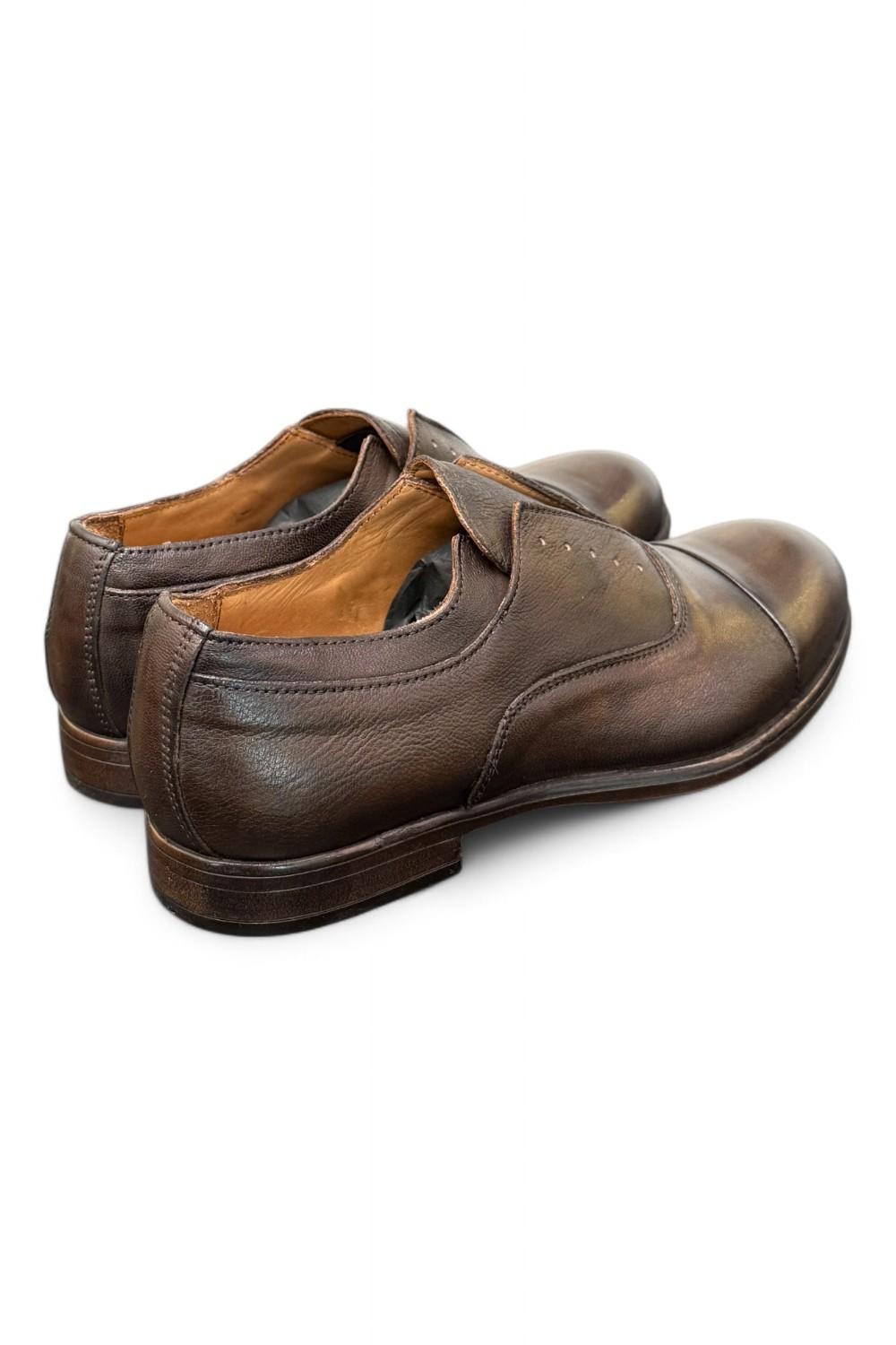 Scarpa uomo no-lace testa di moro F.lli Rennella 