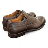 Scarpa uomo no-lace testa di moro F.lli Rennella 