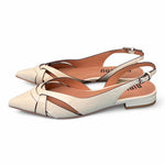 Slingback Bibi Lou incroci naplak bianco flat 