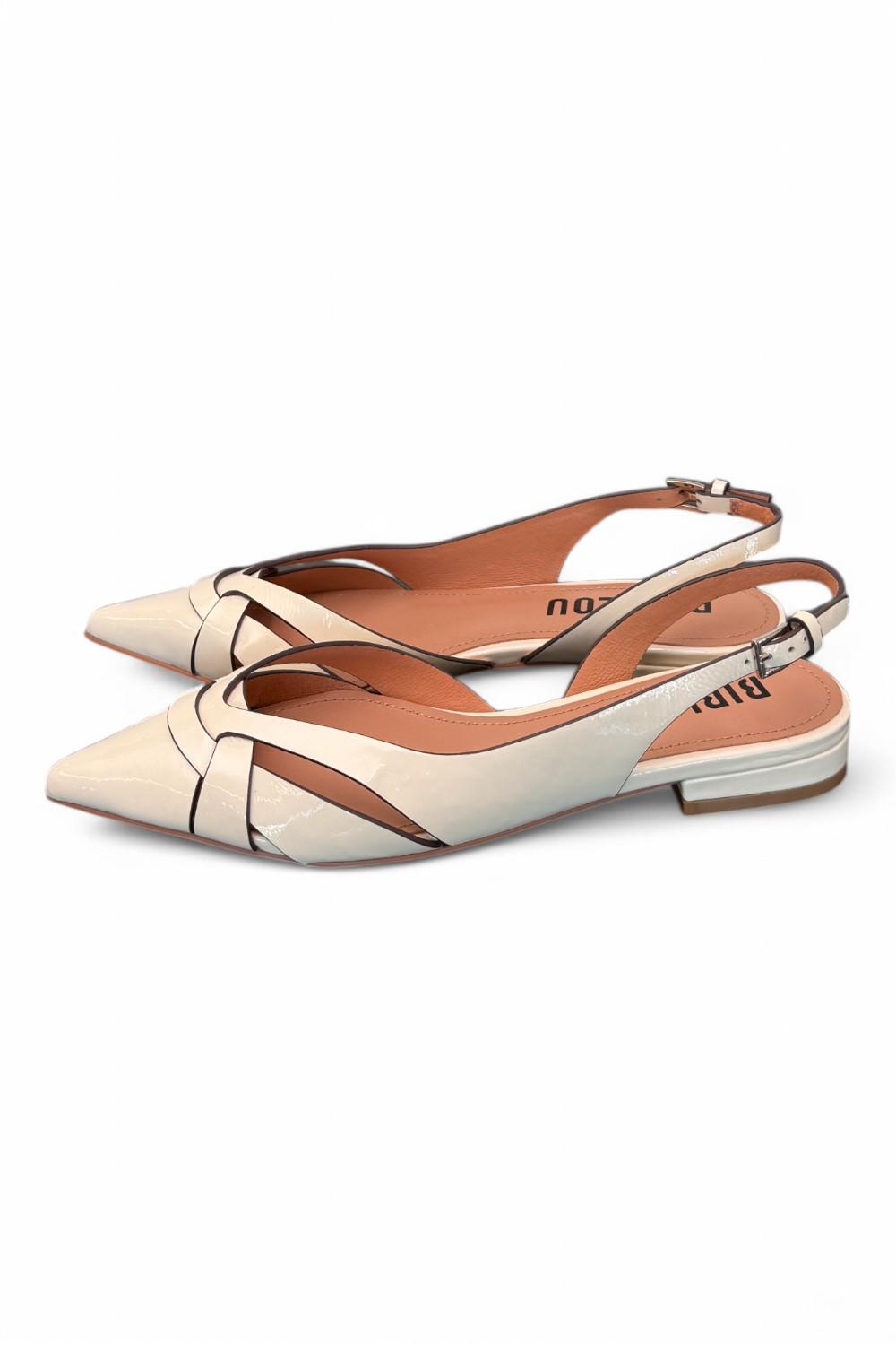 Slingback Bibi Lou incroci naplak bianco flat 