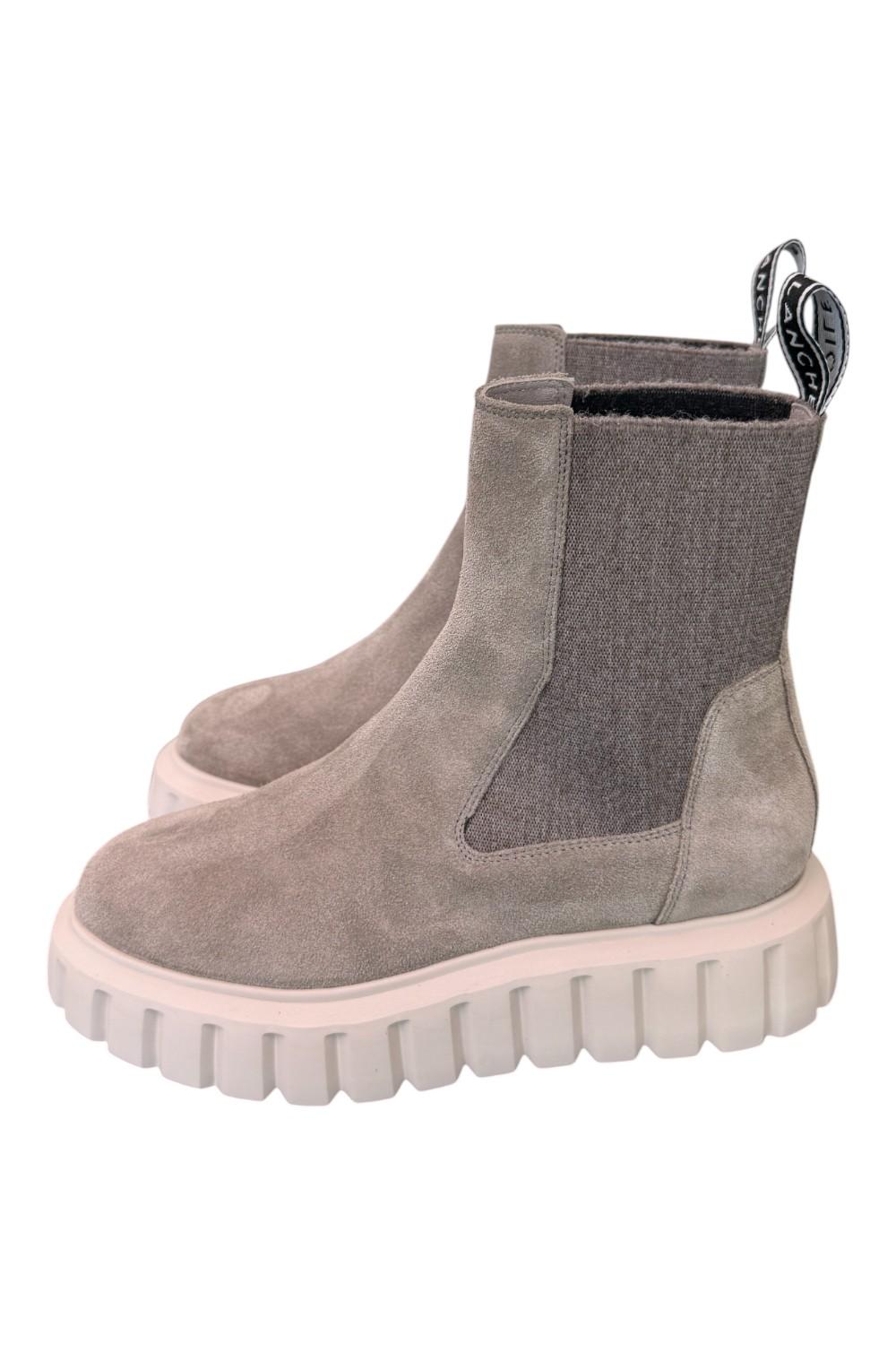 Beatles Grenelle Voile Blanche suede grigio 