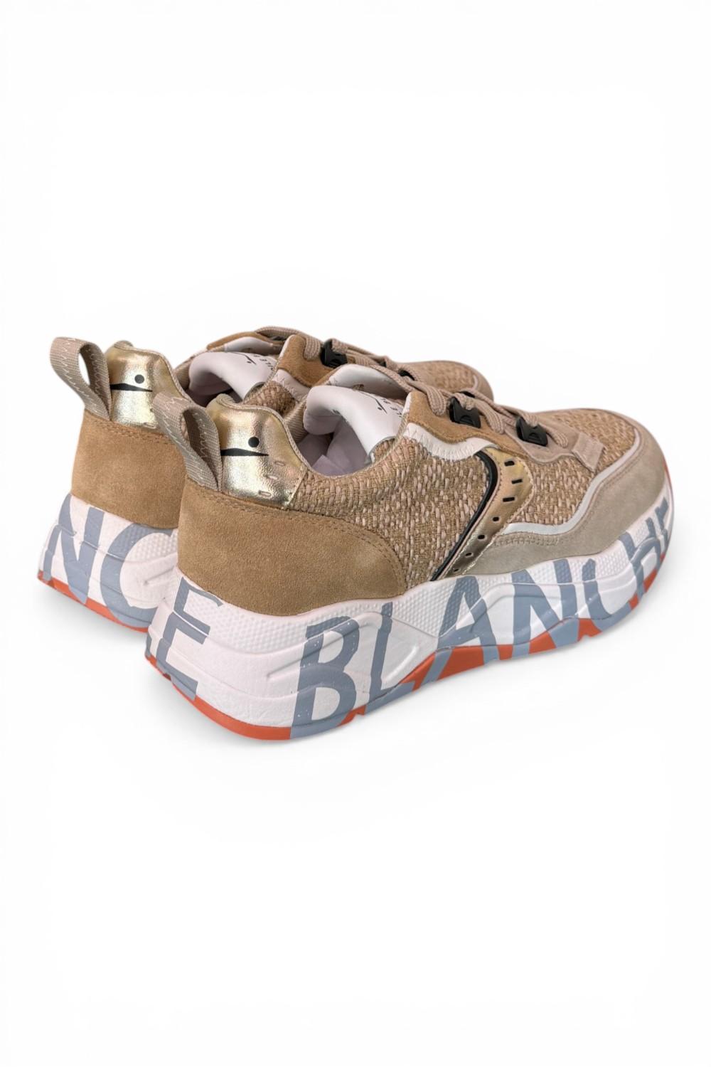 Sneaker donna Voile Blanche Club 105 sand rafia 2E44 