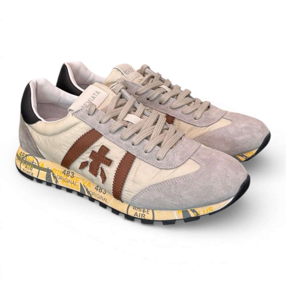 Sneaker uomo Lucy 8189 beige marrone 