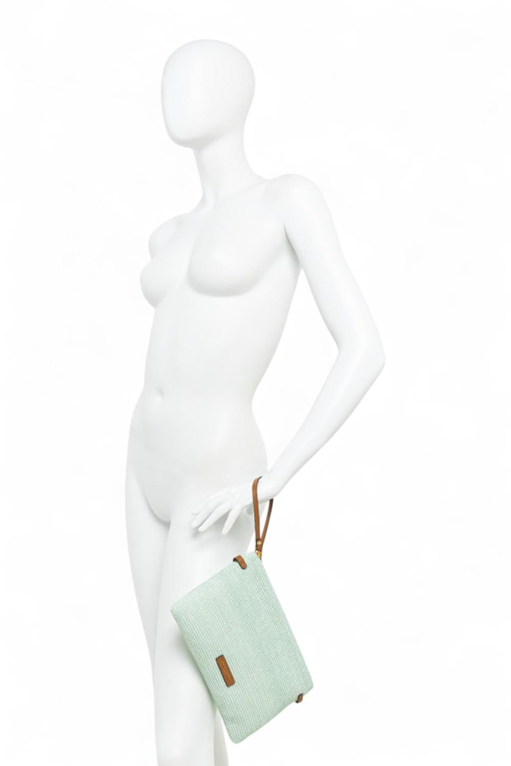 Borsa pochette Hermy rafia Gianni Chiarini<BR/> 