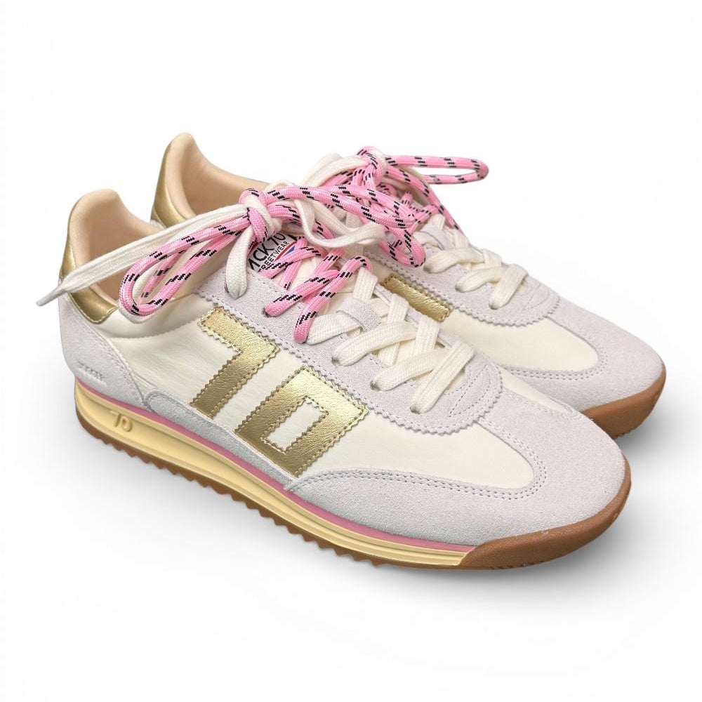 Sneaker Jogger nylon white Back70 