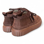 Polacco uomo Torhill Lace Hi Dark brown nabuk Clarks<BR/> 