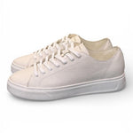 Sneaker pelle martellata bianca XL Crime London 