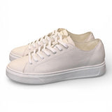 Sneaker pelle martellata bianca XL Crime London 