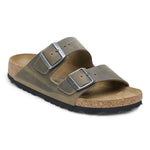 Ciabatta arizona Oil Leatjer Khaki Birkenstock 1027039 uomo 