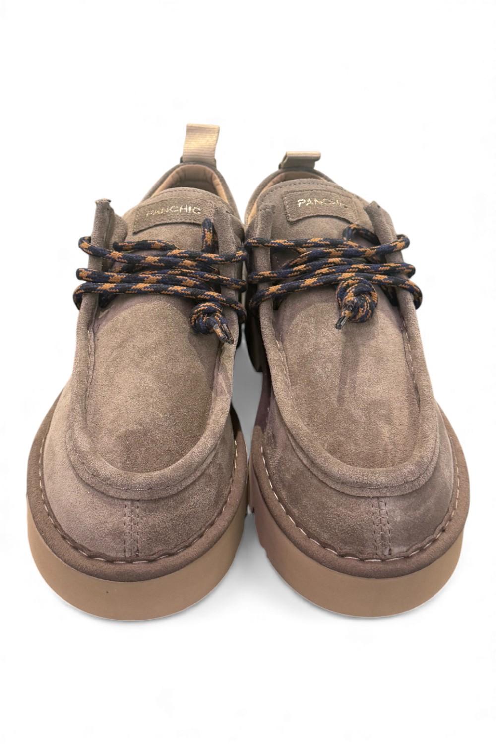 Allacciato uomo Panchic P009 ingegnere suede brown stone 