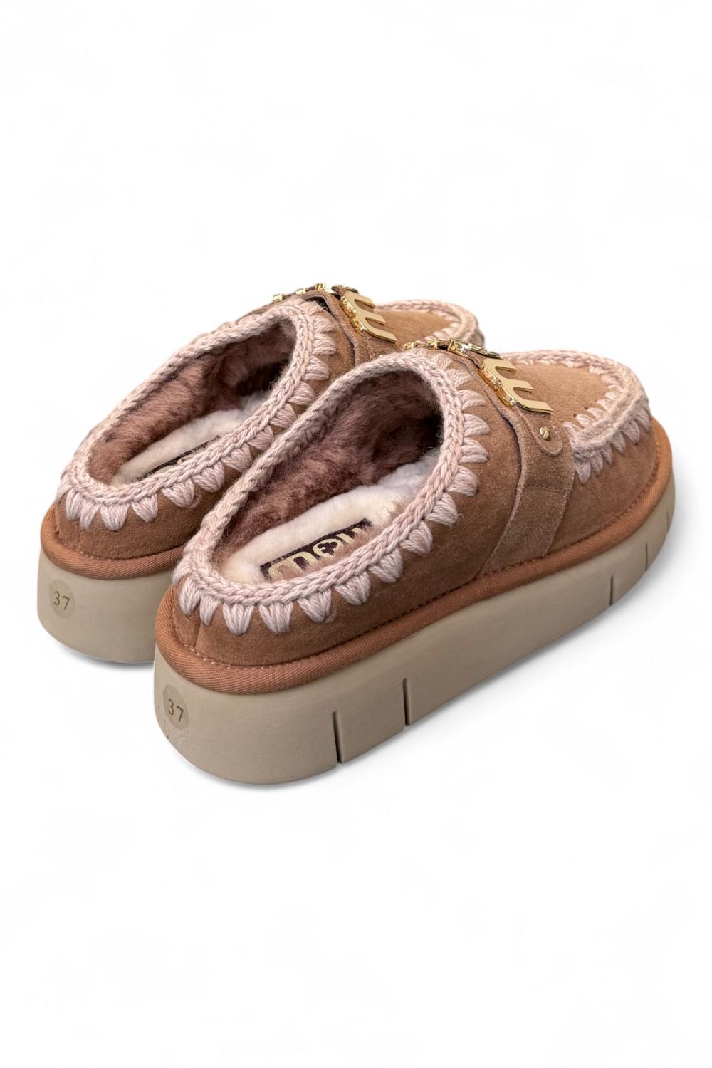 Sabot slipper Bounce Clog Mou Pink Brown 