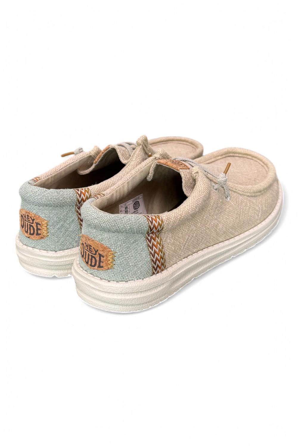 Sneaker uomo wally Juta stone beige Hey Dude<BR/> 