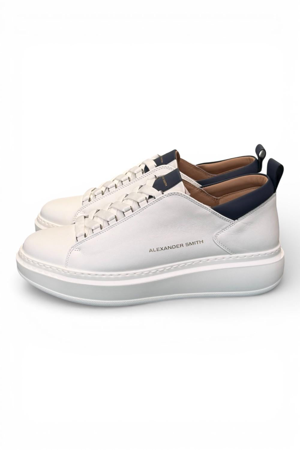 Sneaker Wembley man Alexander Smith white blu 