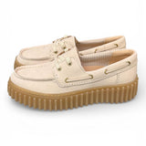 Barca Clarks Boat Cleyhill Torhill nabuk latte 