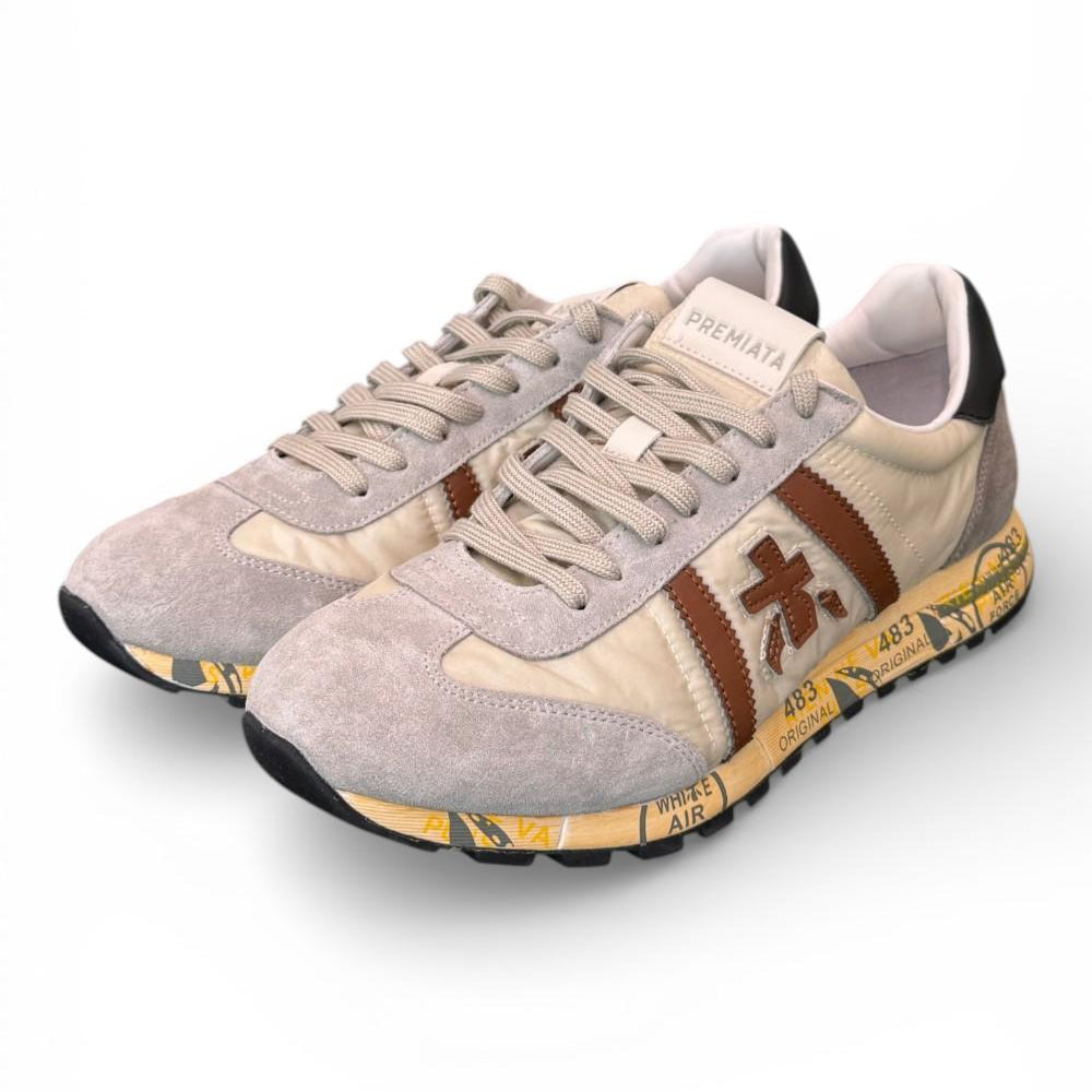 Sneaker uomo Lucy 8189 beige marrone 