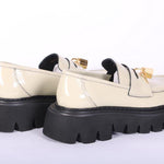 Mocassino lucchetto naplak panna XL Stokton<BR/> 