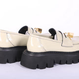 Mocassino lucchetto naplak panna XL Stokton<BR/> 