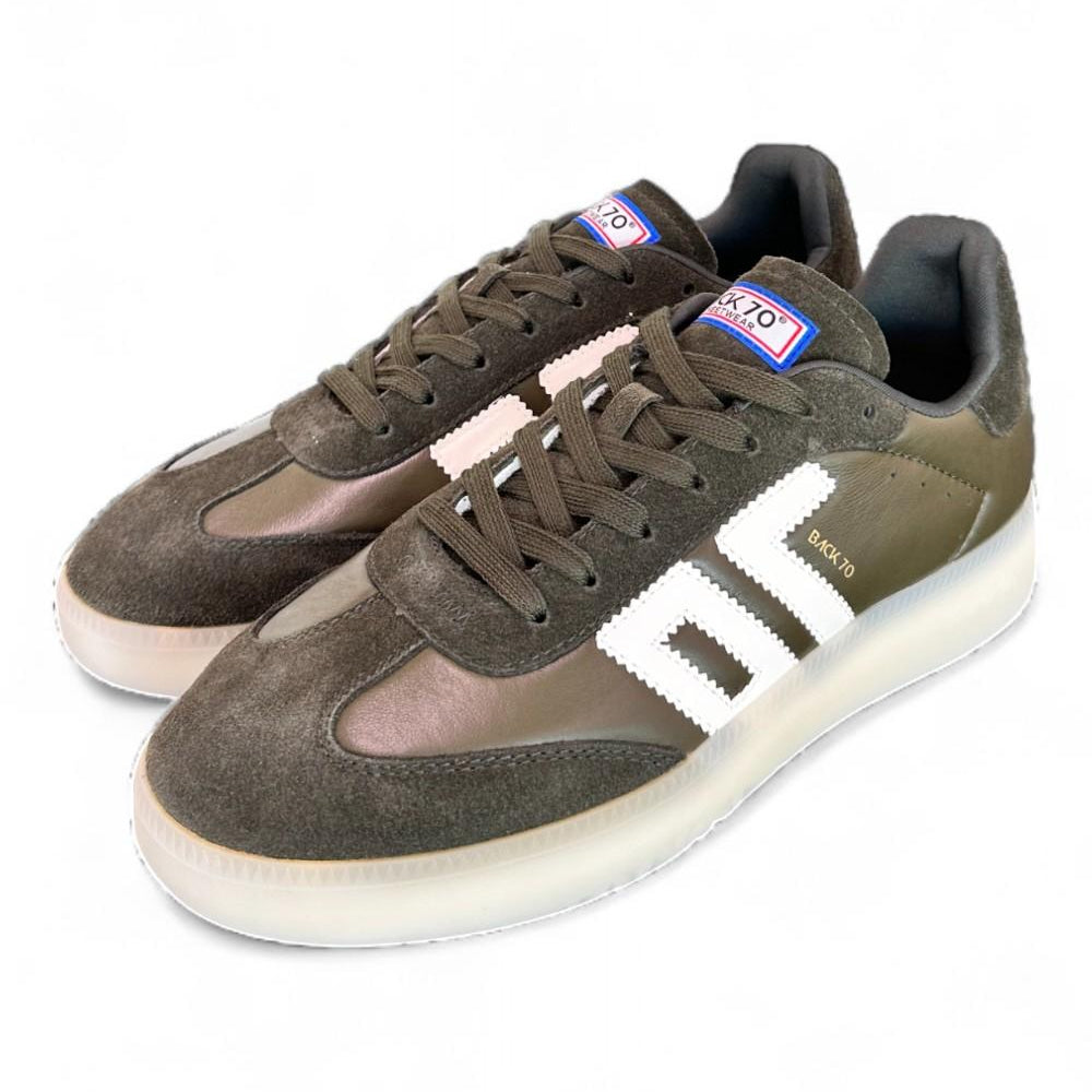 Sneaker uomo Boston Back 70 verde bianca 