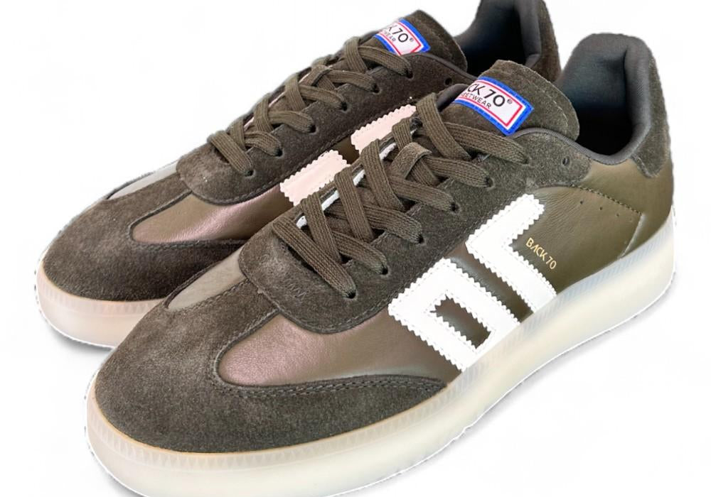 Sneaker uomo Boston Back 70 verde bianca 