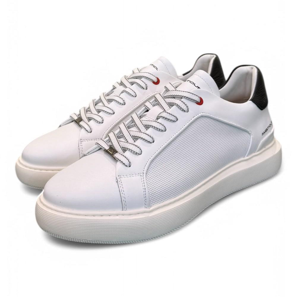 Sneaker eclipse bianca nera Ambitious<BR/> 
