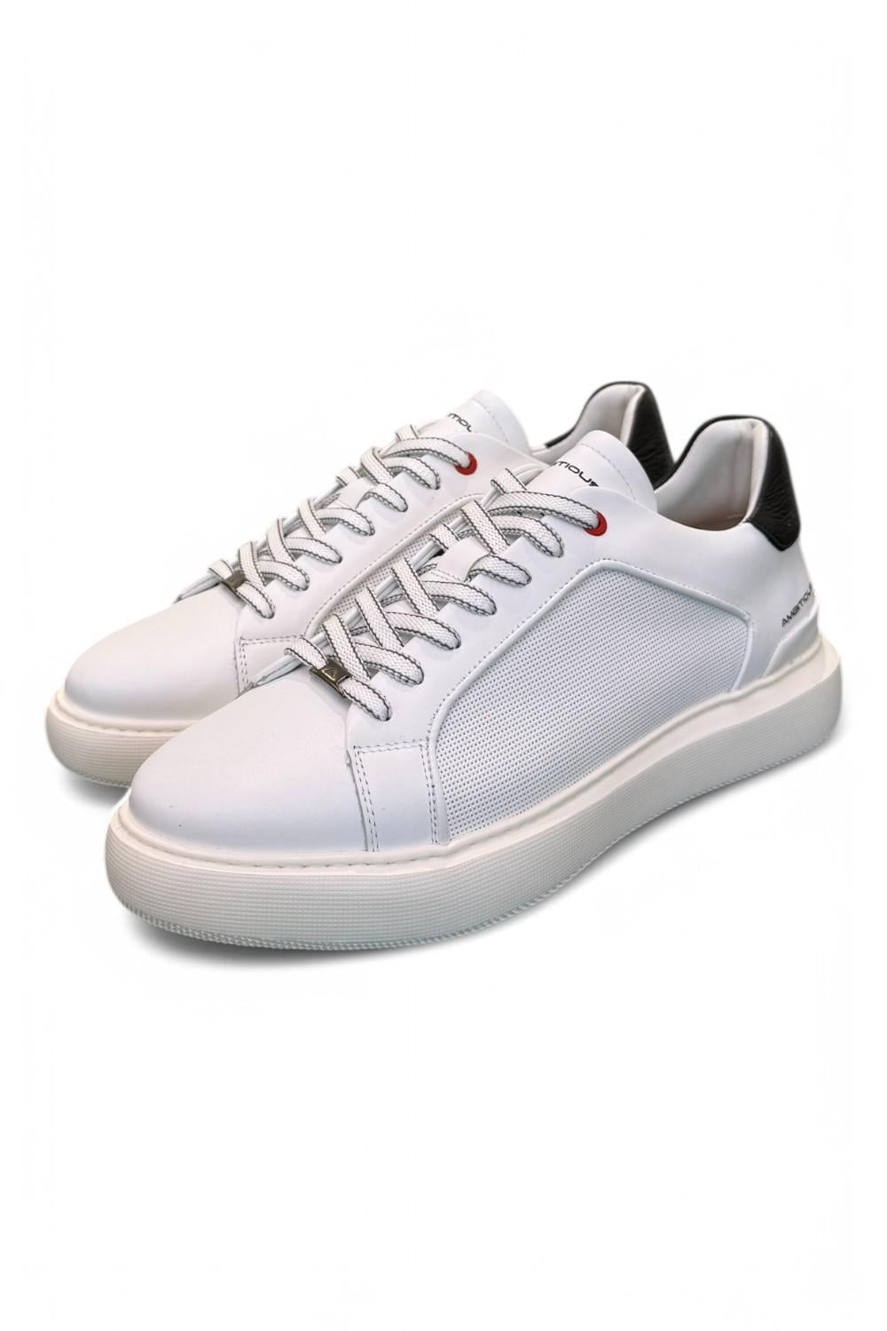 Sneaker eclipse bianca nera Ambitious<BR/> 