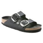 Ciabatta Arizona Big Buckle oil leather Black Birkenstock 1011075 